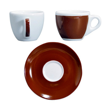 33013-002021CA VR Чашка espresso 75 мл з блюдцем 12 см Brown серія 'Verona Millecolori Decal Print'