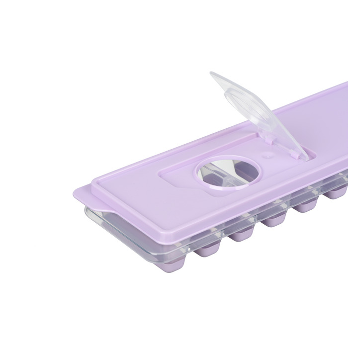 Форма для льоду з кришкою Ardesto Fresh Stick, 27х9.5х3.8см, силікон, пластик, ліловий