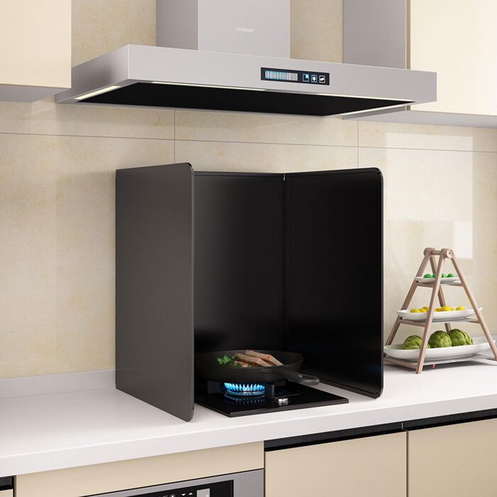 Складаний бризкозахисний екран для кухні, бризкозахисний екран для плити, легко миється, підтримує чистоту плити та кухонного фартуха (40 x 40 см)