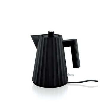 Електричний чайник 1 л, чорний Plissé Alessi