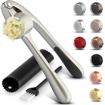 Кухонный пресс для чеснока с мягкой ручкой Zulay Kitchen