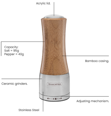 Мельница для специй TRAMONTINA Realce Бамбук (6747182)