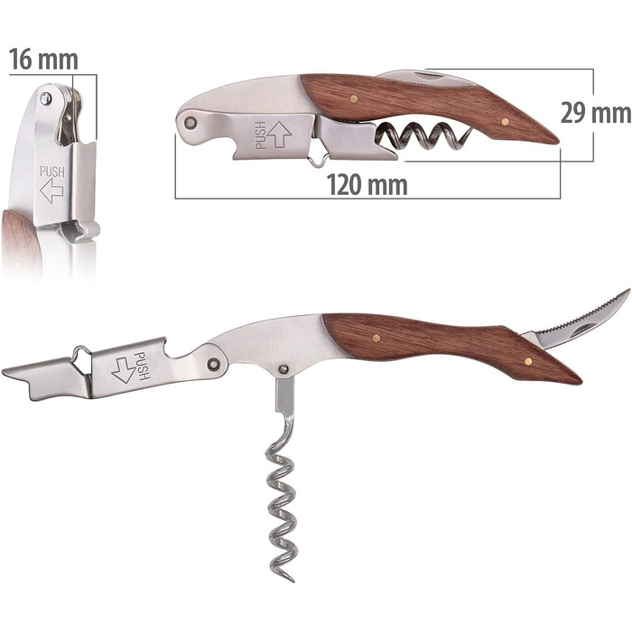 Набір ножів та штопорів 4 шт Rosenstein & Söhne