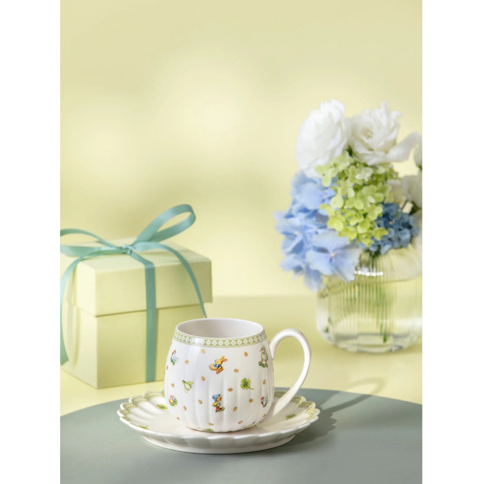 Набор из 6 кружек с ручкой 0,35 л и 6 блюдец Easter Delight Villeroy & Boch