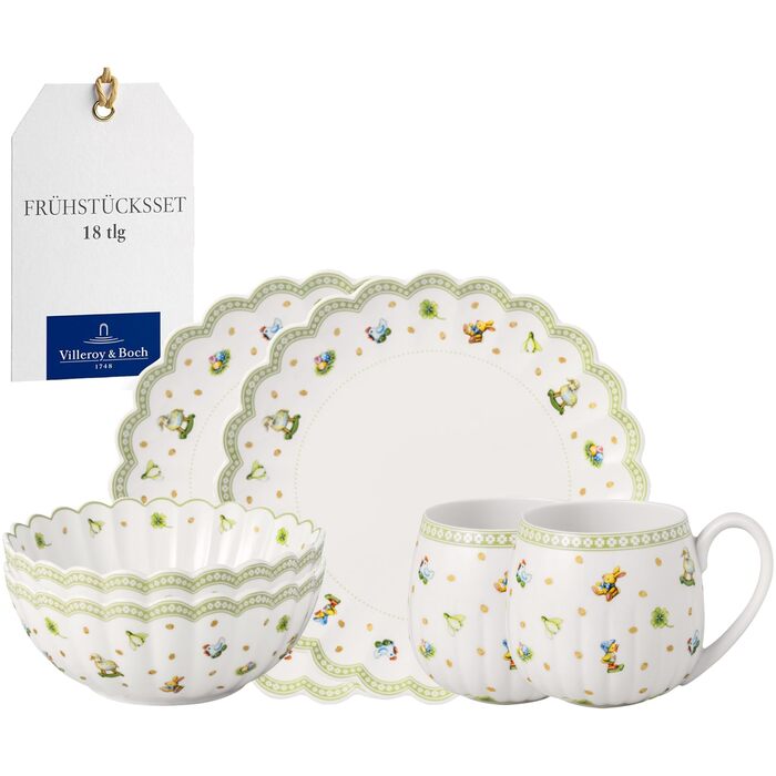 Набір столового посуду для сніданку на 6 персон, 18 предметів Easter Delight Villeroy & Boch