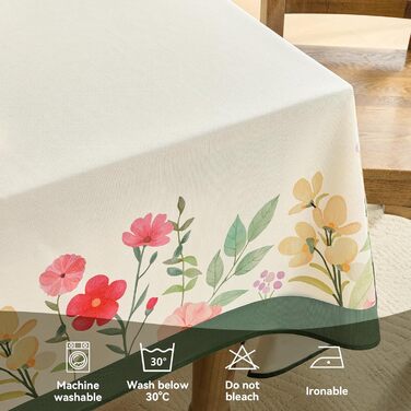 Весняна скатертина з квітковим візерунком 240 x 140 см FIBORIA