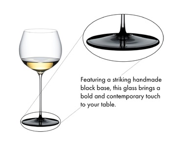 Бокал для белого вина Шардоне 660 мл, Fatto A Mano Black Tie Riedel
