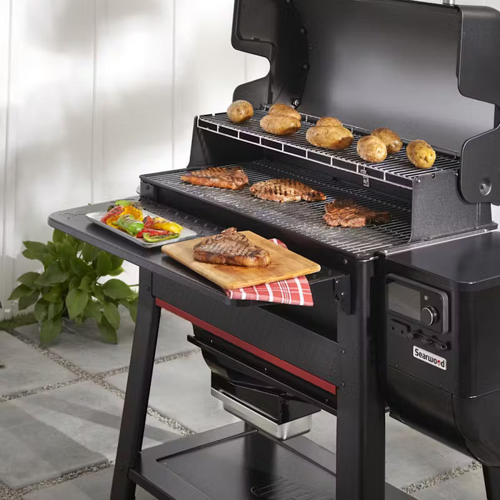 Передній столик для пелетного гриля Weber Searwood XL 3400109 Код: 013129