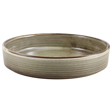 Миска плоская, круглая 21 см, 775 мл, Terra Porcelain Grey, GenWare