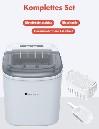 Льдогенератор 1,2 л 95 Вт белый KitchenBrothers