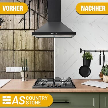 Стінові панелі AS Country Stone під мармур 60x120 см ПВХ-облицювання стіни з пластикових панелей для кухні, ванної кімнати тощо Панель кухонного фартуха (4 шт., колір Ice Berg White)