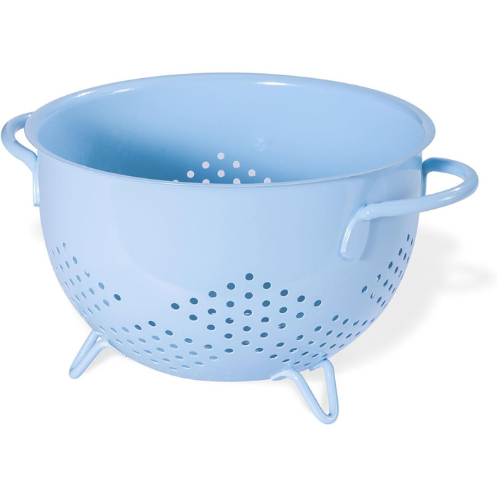 Металеве сито для пасти з подвійними ручками синє beifeier