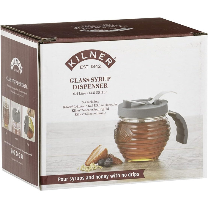 Диспенсер для сиропа стеклянный 400 мл Kilner