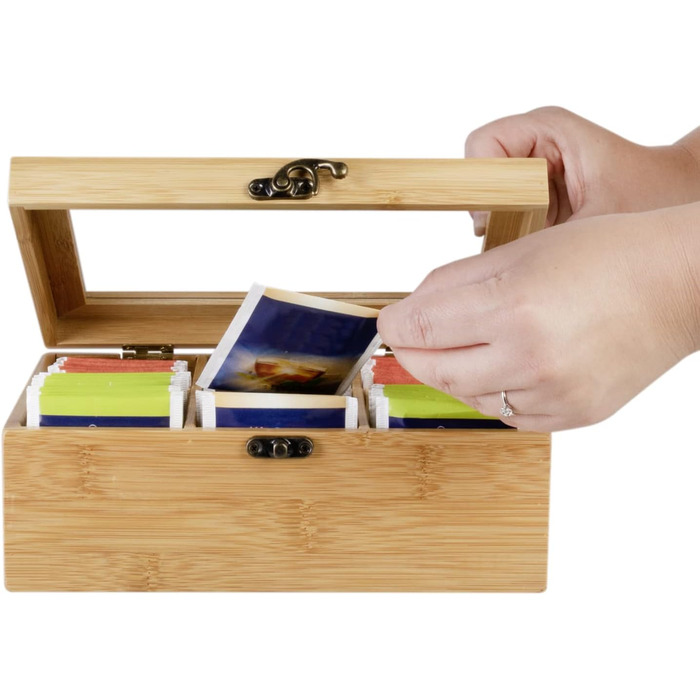 Органайзер для чайных пакетиков, 6 отделений, бамбук Wenco