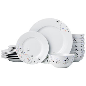 Набір посуду 18 предметів для 6 осіб Amazon Basics