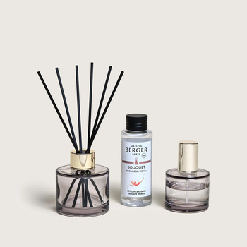 Набір Maison Berger Paris: дифузор ROSALIE, 100 мл + Наповнювач з ароматом EXQUISITE SPARKLE, 90 мл та спрей з ароматом EXQUISITE SPARKLE, 50 мл