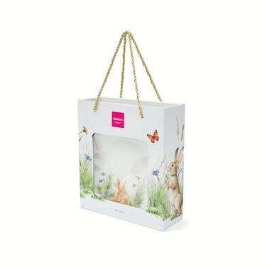 Набір з 4-х тарілок Fissman RABBIT 20 см порцеляна (13721)