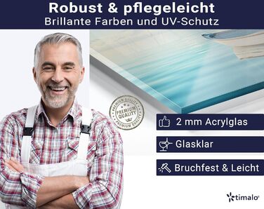 Кухонний фартух Timalo зі скляним виглядом Північне море, очерет, захід сонця, океан, солома 2-мм акрилове скло Бризкозахисна стінка для плити, скляний кухонний фартух, акрилові скляні стінові панелі, захисна панель для фартуха (280 x 58 см, 302- Весловий