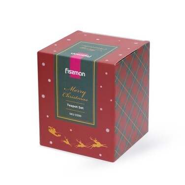 Набір із чайника і чашки Fissman 17,8х12х17,5 см доломіт (0390)