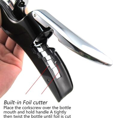 Професійний відкривачкою для пляшок чорний KAYCROWN