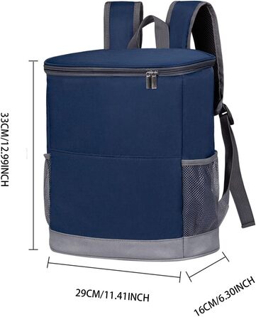 Большой терморюкзак синий Generisch