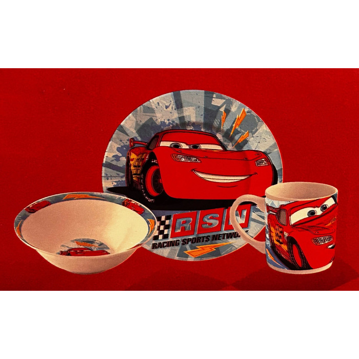Детский набор для завтрака Disney Cars, 3 предмета P:OS