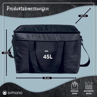 Термосумка 45 л черная GOODS+GADGETS