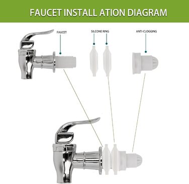 Набор из 2 стеклянных диспенсеров для напитков 4 л бамбуковых подставок Hisredsun