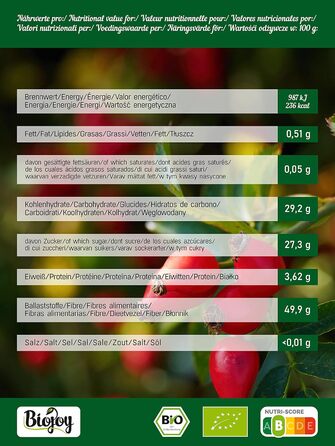 Плоды шиповника сушеные и целые 2 кг Biojoy