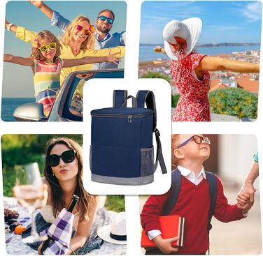 Большой терморюкзак синий Generisch