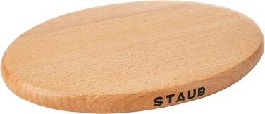 Подставка деревянная магнитная 21 см, овальная Staub