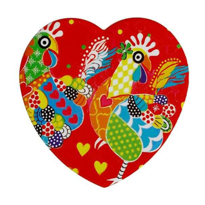 Подставка под чашку Maxwell Williams Chicken Dance LOVE HEARTS, керамика, 10 х 9,5 см