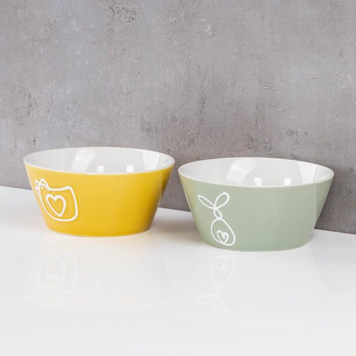 Набір із 2 мисок для пластівців 450 мл levandeo