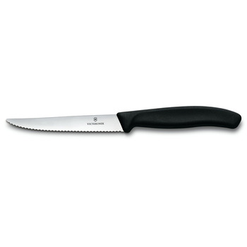 Кухонный нож Victorinox SwissClassic лезвие для стейка 11см мин. из черного. Ручка