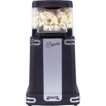 Машина для попкорну в ретро дизайні, чорний Gadgy