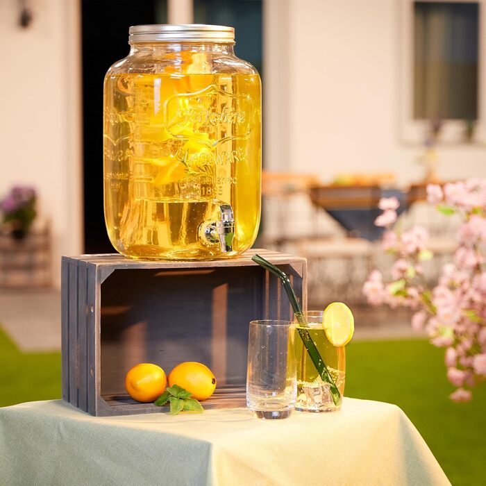 Диспенсер для напоїв з краном 4 л Relaxdays