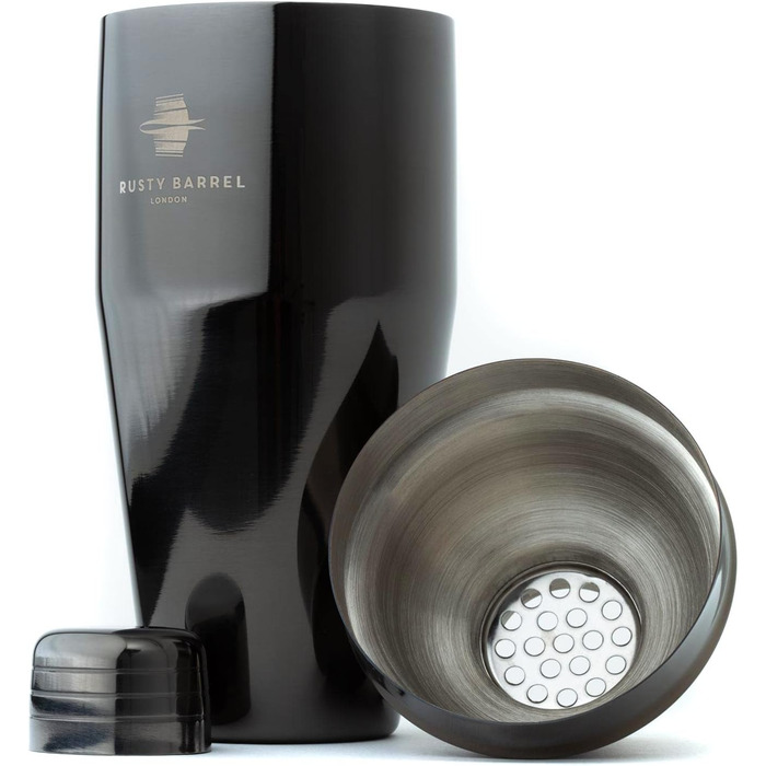 Набір для приготування коктейлів чорний Rusty Barrel