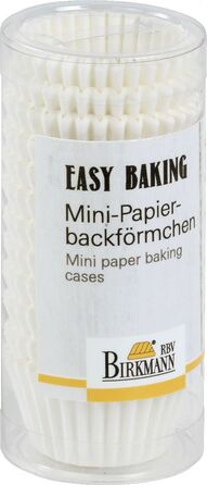Набір форм для випічки міні-маффинов, 200 шт, 4,5 см, білий, Easy Baking RBV Birkmann