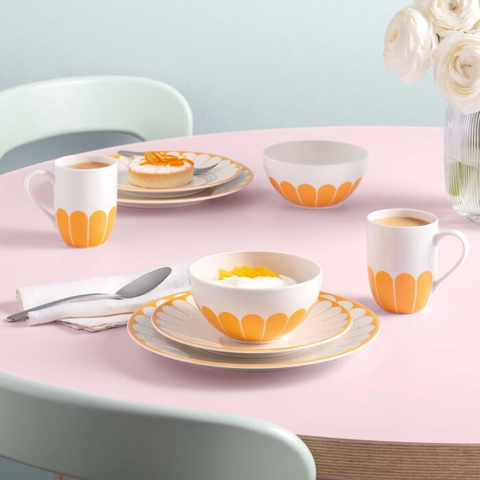 Піала для пластівців 430 мл помаранчевий Fleur Villeroy & Boch