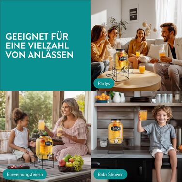 Диспенсер для напоїв з краном 5 л Navaris