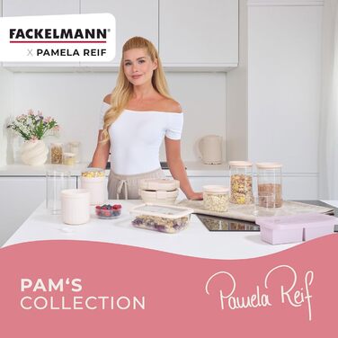 Стаканчик для хлопьев 500 мл со складной ложкой, пастельно-бежевый Pamela Reif Fackelmann