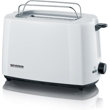 Автоматический тостер SEVERIN, тостер с насадкой для булочек, высококачественный тостер с поддоном для крошек и мощностью 700 Вт, AT 2287 (белый/черный)
