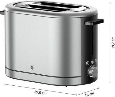 Тостер на 2 скибочки, нержавіюча сталь 900 Вт Lono Silk WMF
