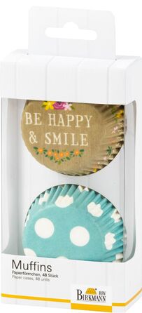 Набір форм для випічки для міні-маффинов, 48 шт, Be Happy Smile RBV Birkmann