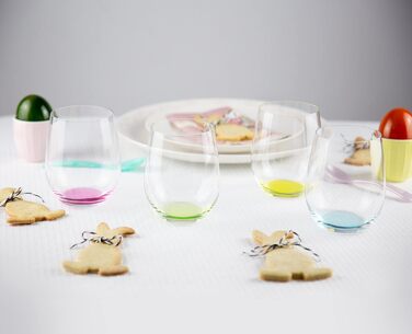 Набір з 4 склянок 335 мл Happy O, різнокольорові O Wine Tumbler Riedel