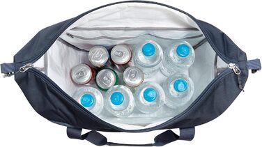 Сумка-холодильник Tatonka 25 л - Ізольована сумка через плече з внутрішнім відділенням для пакетів з льодом та знімним ремінцем для перенесення - місткість 25 літрів, темно-синя