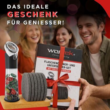 Відкривачка для пляшок з контейнером для кришечок з тримачем wortek