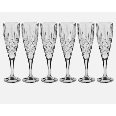 Бокалы для шампанского 180 мл, набор 6 предметов 9399 Sheffield BOHEMIA