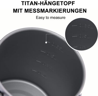 Велика чашка для кемпінгу 750 мл widesea