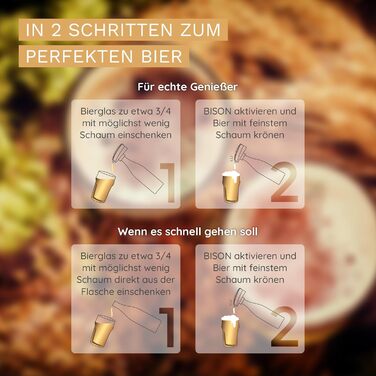 Ультразвуковая насадка для бутылок пива, подарок для мужчин BISON